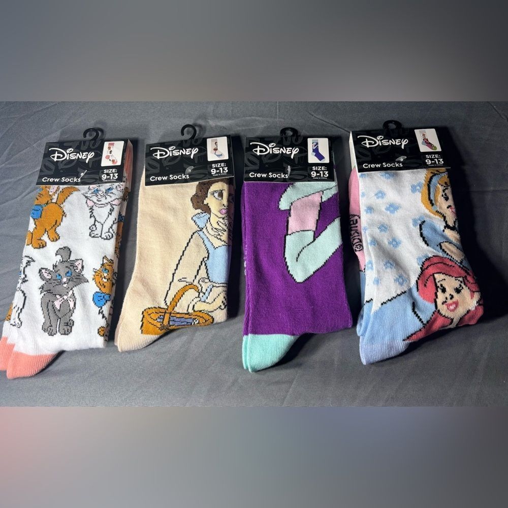 4 pc New Disney Princess Sock Bundle NWT